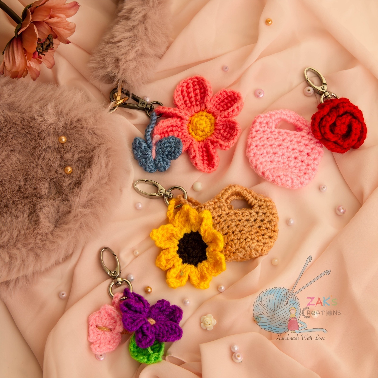 Flower Key Chain – Zak's Creations